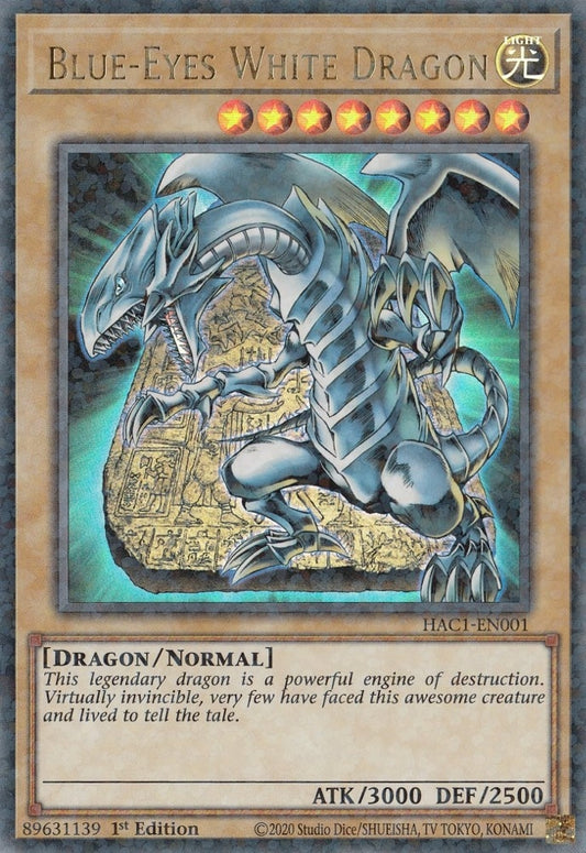 Blue-Eyes White Dragon (Duel Terminal) (HAC1-EN001) (HAC1)