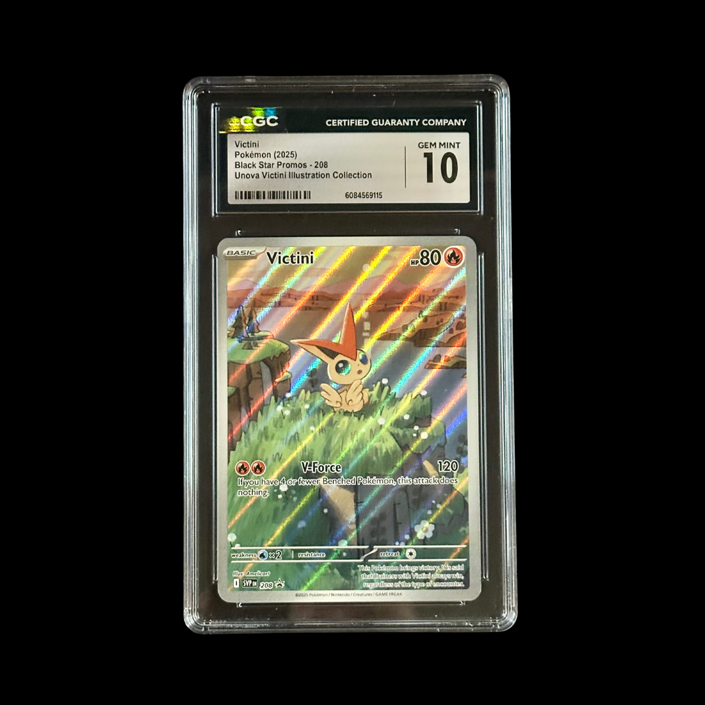 Pokemon Slab Victini 208 CGC 10 Gem 2025