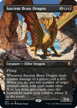 Ancient Brass Dragon (Borderless) (367) (CLB)