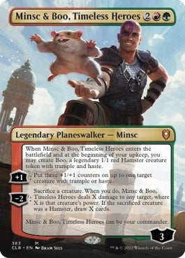 Minsc & Boo, Timeless Heroes (Borderless) (363) (CLB)