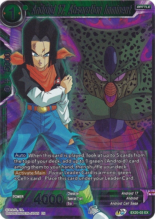 Android 17, Absorption Imminent (EX20-03) (Expansion Deck Box Set 20: Ultimate Deck 2022) (DBS-BE20)