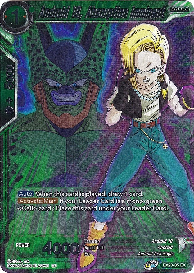 Android 18, Absorption Imminent (EX20-05) (Expansion Deck Box Set 20: Ultimate Deck 2022) (DBS-BE20)