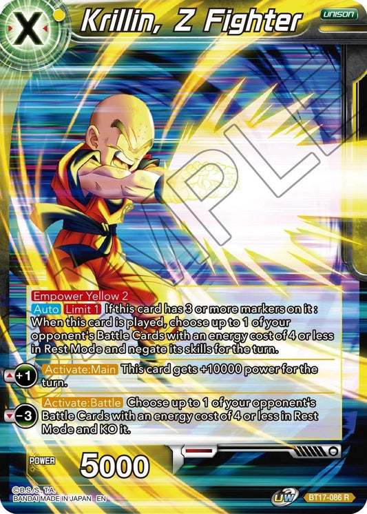 Krillin, Z Fighter (BT17-086) (Ultimate Squad) (DBS-B17)
