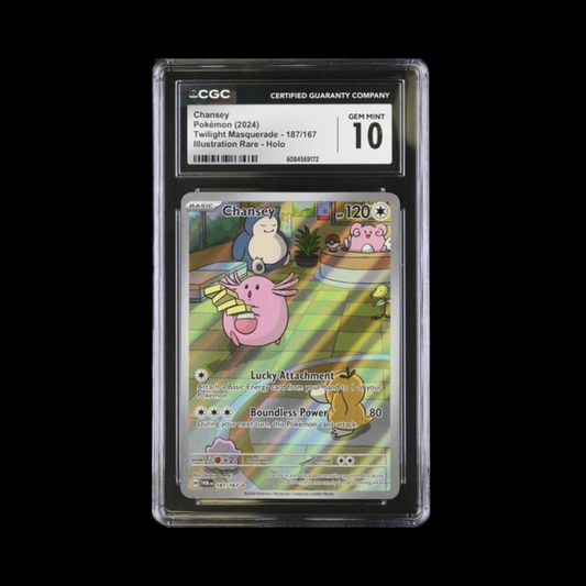 Pokemon Slab Chansey 187 2024 CGC 10 Gem Mint