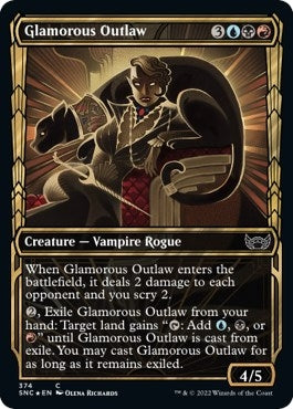 Glamorous Outlaw (Gilded Foil) (374) (SNC)