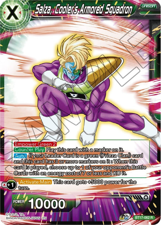 Salza, Cooler's Armored Squadron (BT17-062) (Ultimate Squad) (DBS-B17)