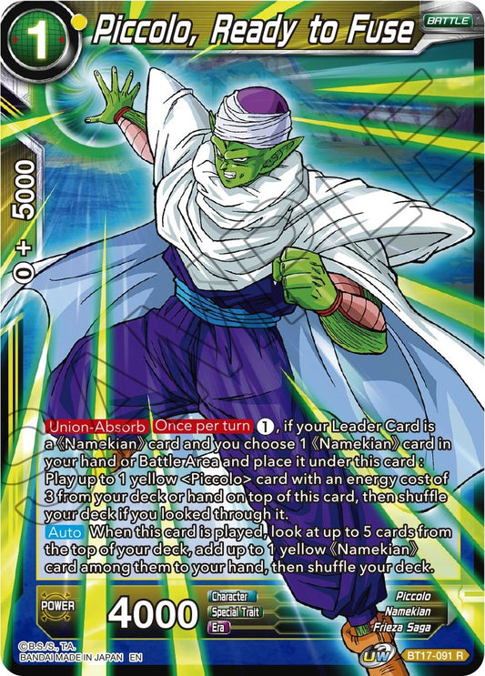 Piccolo, Ready to Fuse (BT17-091) (Ultimate Squad) (DBS-B17)
