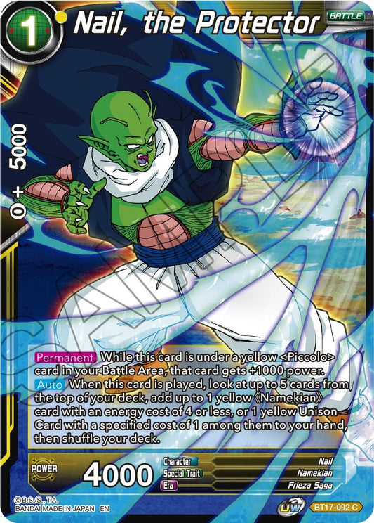 Nail, the Protector (BT17-092) (Ultimate Squad) (DBS-B17)