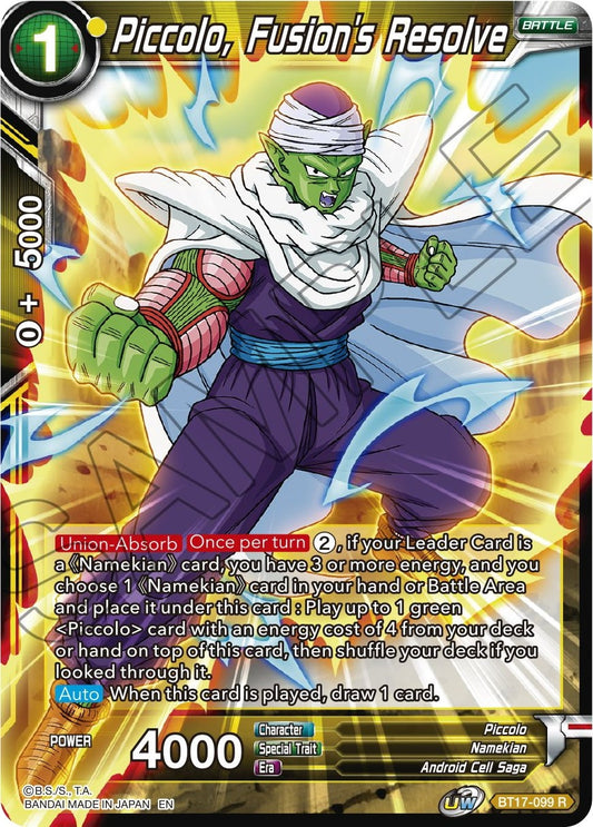 Piccolo, Fusion's Resolve (BT17-099) (Ultimate Squad) (DBS-B17)
