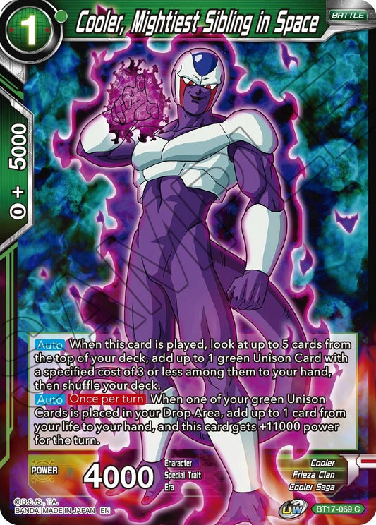 Cooler, Mightiest Sibling in Space (BT17-069) (Ultimate Squad) (DBS-B17)