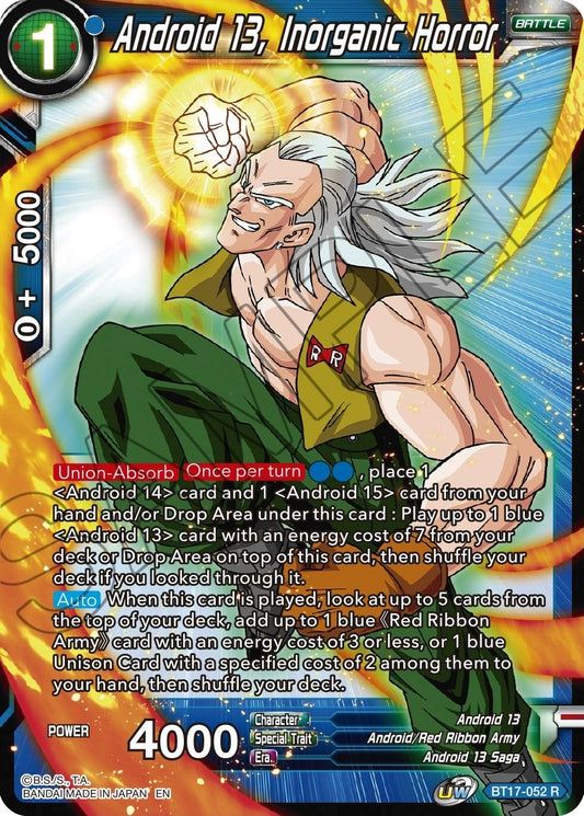 Android 13, Inorganic Horror (BT17-052) (Ultimate Squad) (DBS-B17)