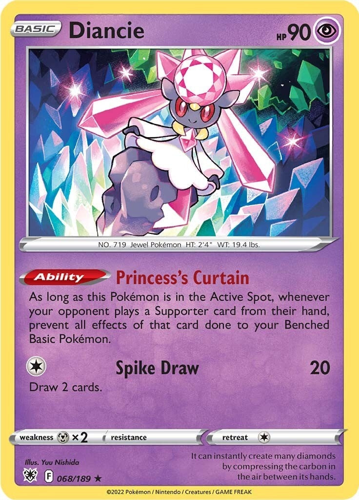 Diancie (068/189) (SWSH10: Astral Radiance) (SWSH10)