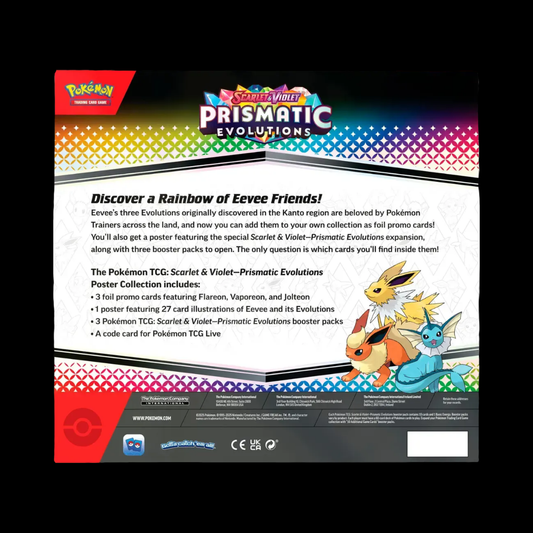 Pokemon Scarlet & Violet Prismatic Evolutions Poster Collection Box
