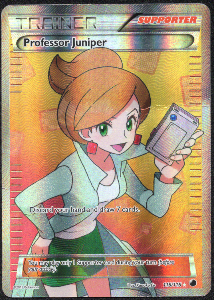 Professor Juniper DAMAGED - NOT NM (116 Full Art) (116/116) (PLF)