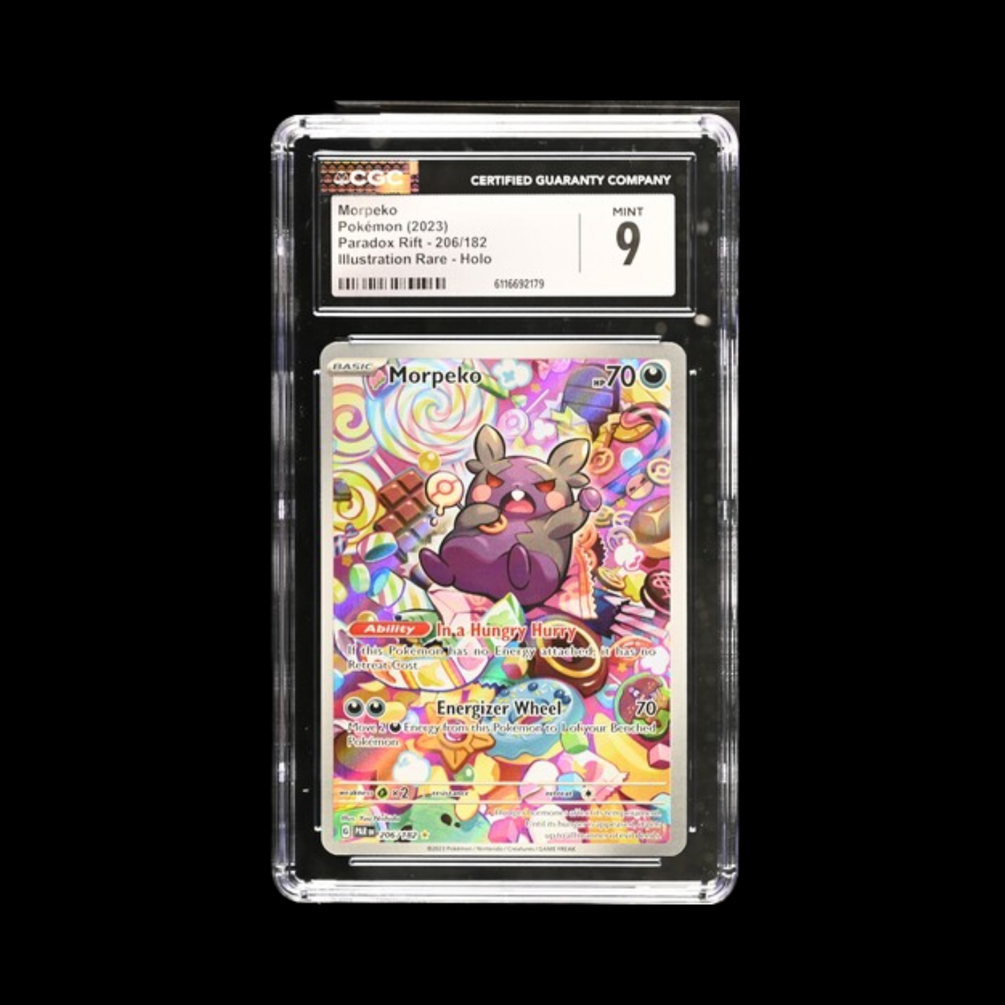 Pokemon Slab Morpeko 206 CGC 9 Mint 2023