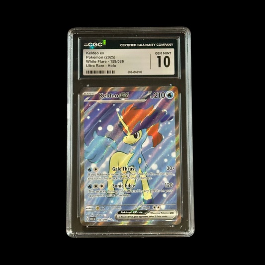 Pokemon Slab Keldeo EX 159/086 CGC 10 Gem 2025