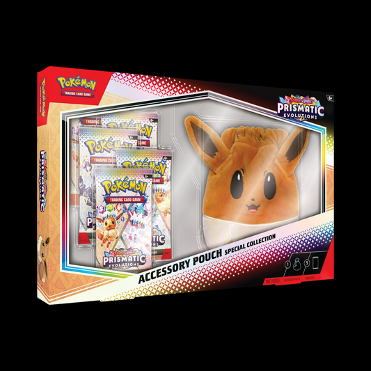 Pokemon Scarlet & Violet Prismatic Evolutions Accessory Pouch Special Collection Box
