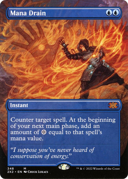 Mana Drain (Borderless) (348) (2X2)