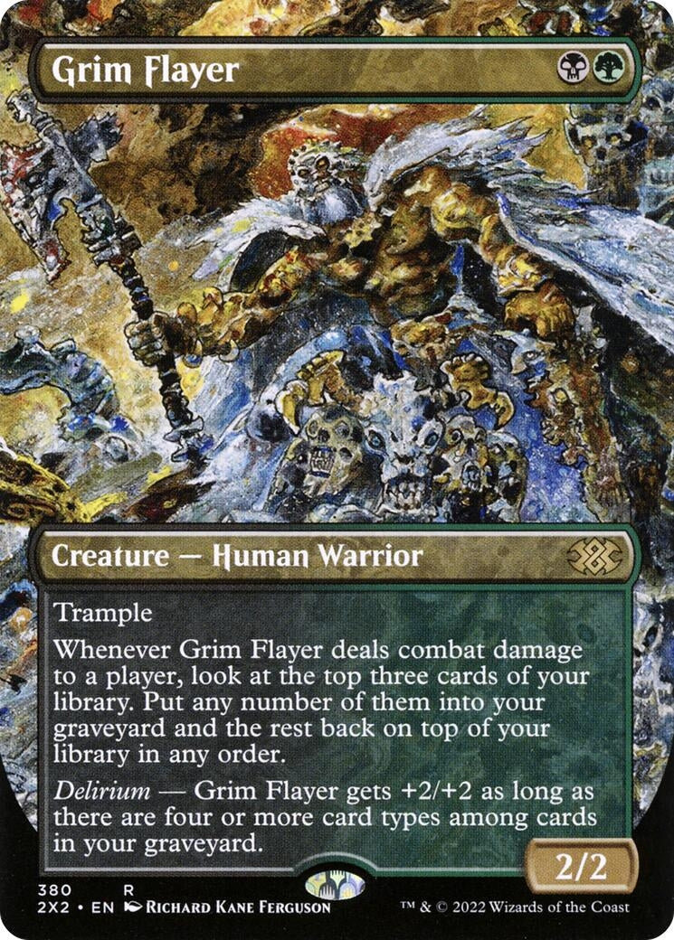 Grim Flayer (Borderless) (380) (2X2)