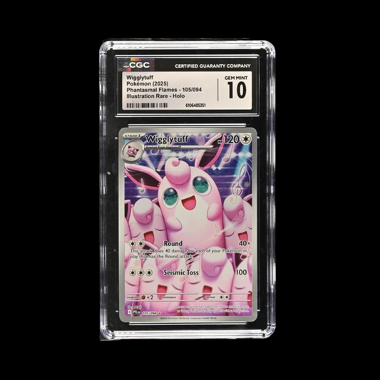 Pokemon Slab Wigglytuff 105 2025 CGC 10 Gem Mint