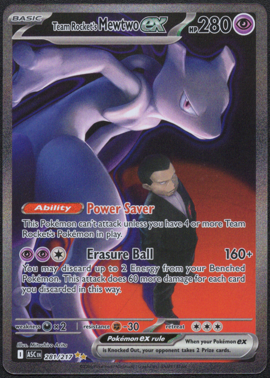 Team Rocket's Mewtwo ex (281/217) (ASC)