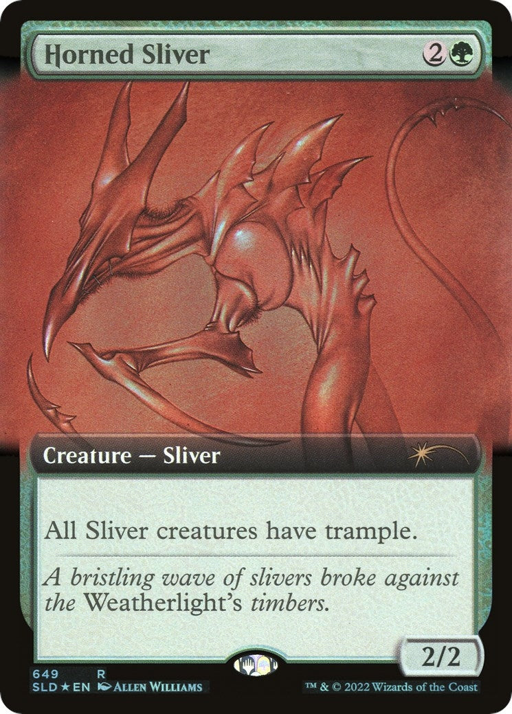 Horned Sliver (Extended Art) (649) (SLD)