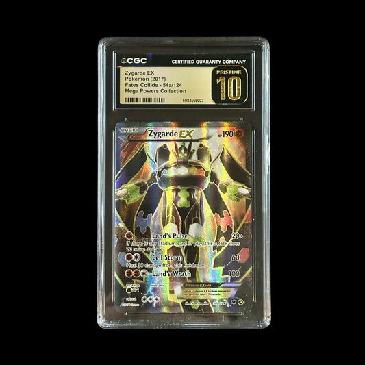 Pokemon Slab Zygarde EX 54a/124 CGC Pristine 10 2017 **POP 2**