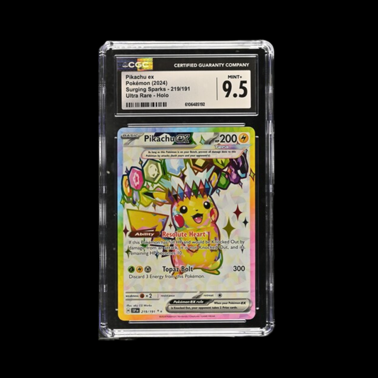 Pokemon Slab Pikachu Ex 219 CGC 9.5 Mint+ 2024