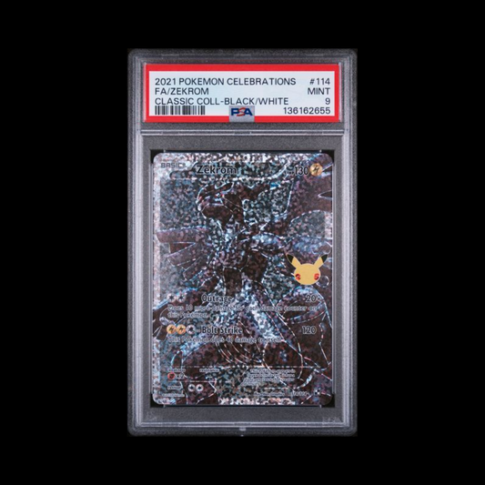 Pokemon Slab Zekrom 114 PSA 9 Mint 2021