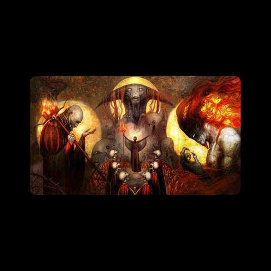 MTG Magic The Gathering Authentic Limited Playmat Signed - Rite of Belzenlok