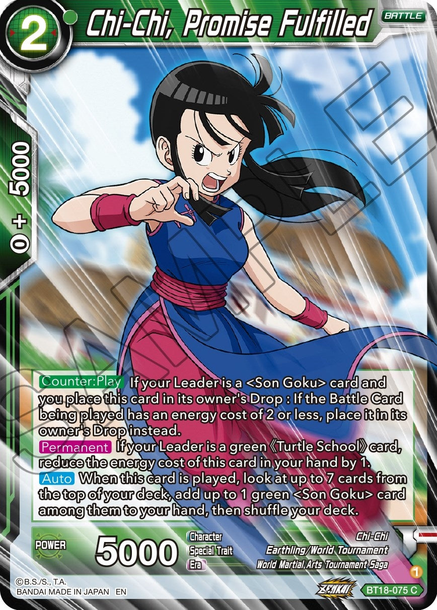 Chi-Chi, Promise Fulfilled (BT18-075) (Dawn of the Z-Legends) (DBS-B18)