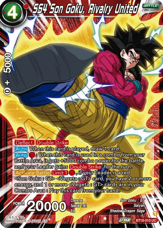 SS4 Son Goku, Rivalry United (BT18-010) (Dawn of the Z-Legends) (DBS-B18)
