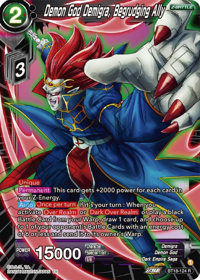 Demon God Demigra, Begrudging Ally (BT18-124) (Dawn of the Z-Legends) (DBS-B18)