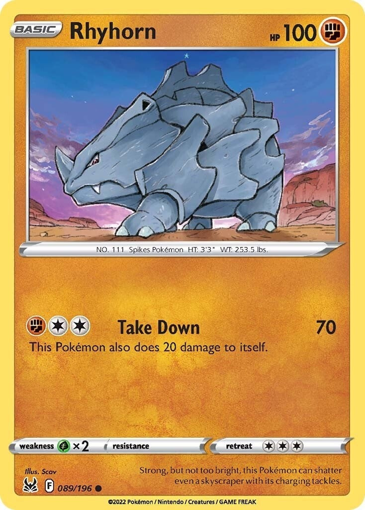 Rhyhorn (089/196) (SWSH11)