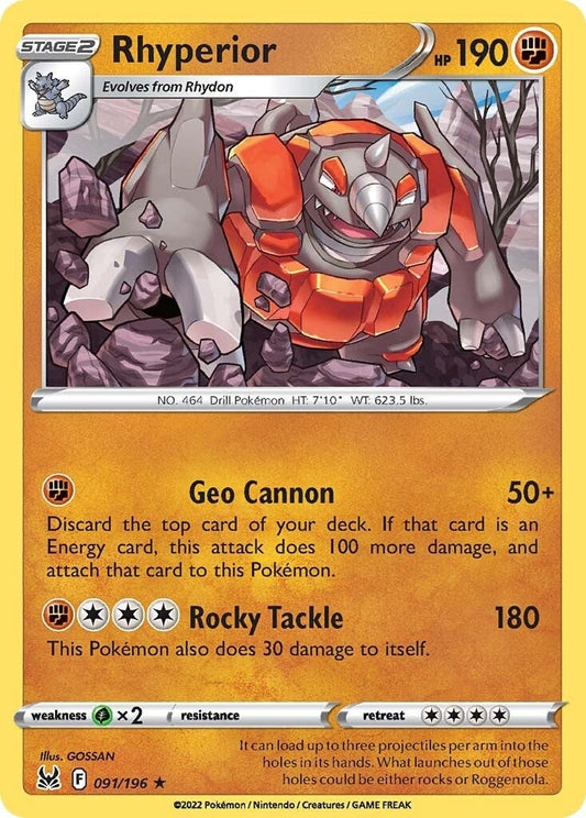 Rhyperior (091/196) (SWSH11)