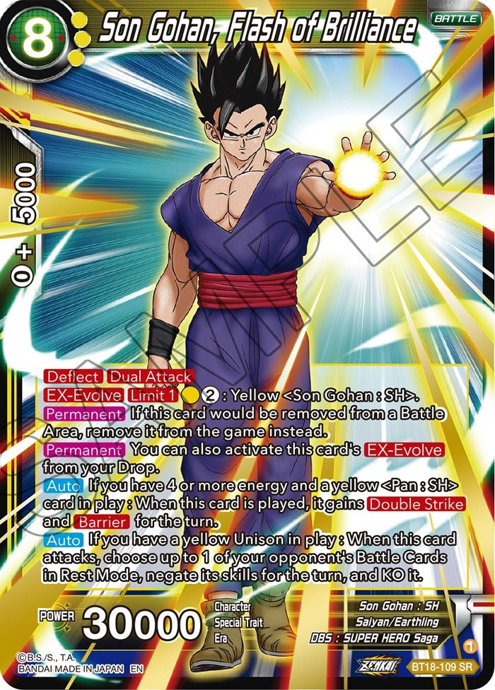 Son Gohan, Flash of Brilliance (BT18-109) (Dawn of the Z-Legends) (DBS-B18)