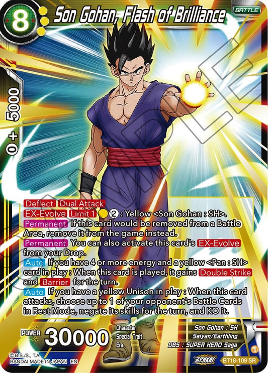 Son Gohan, Flash of Brilliance (BT18-109) (Dawn of the Z-Legends) (DBS-B18)