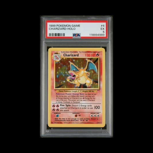Pokemon Slab Charizard Base Set 4 PSA 5 EX 1999