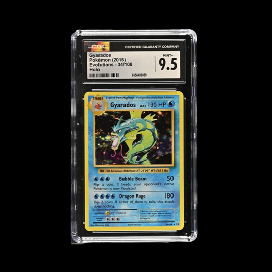 Pokemon Slab Gyarados 34 2016 CGC 9.5 Mint+