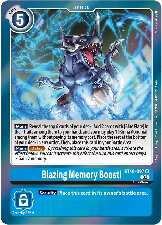 Blazing Memory Boost! (BT10-097 R) (BT10)