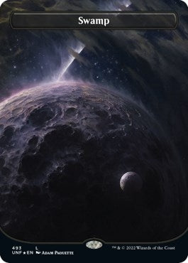 Swamp (493) (Borderless) (Galaxy Foil) (493) (UNF)