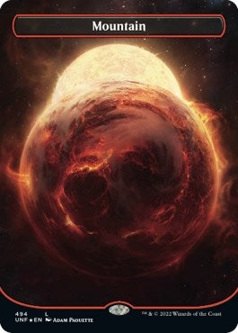 Mountain (494) (Borderless) (Galaxy Foil) (494) (UNF)