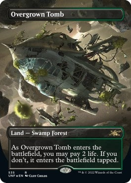 Overgrown Tomb (Borderless) (Galaxy Foil) (535) (UNF)