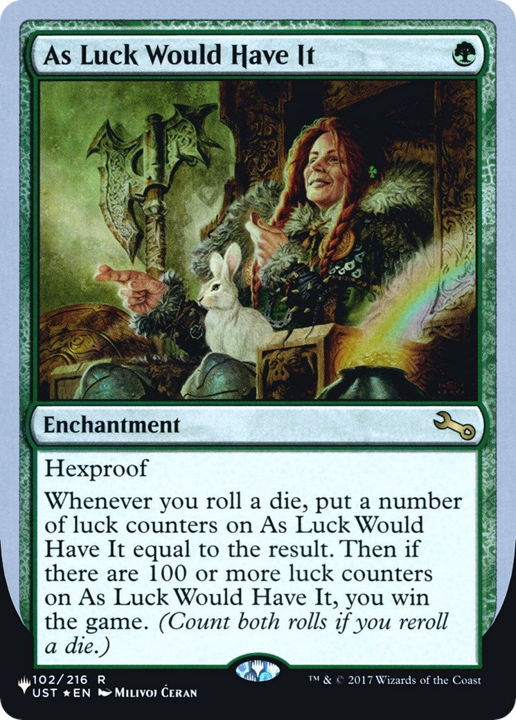 As Luck Would Have It (102/216) (LIST)