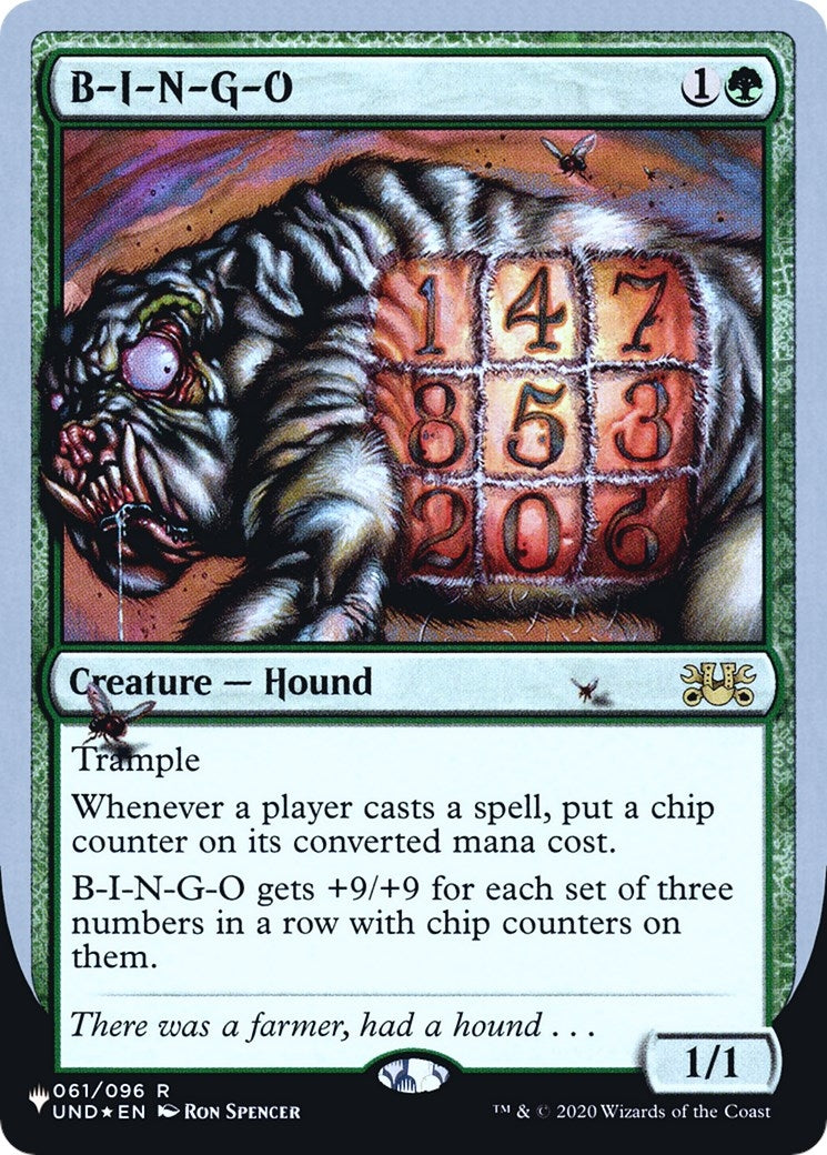 B-I-N-G-O (061/096) (LIST)