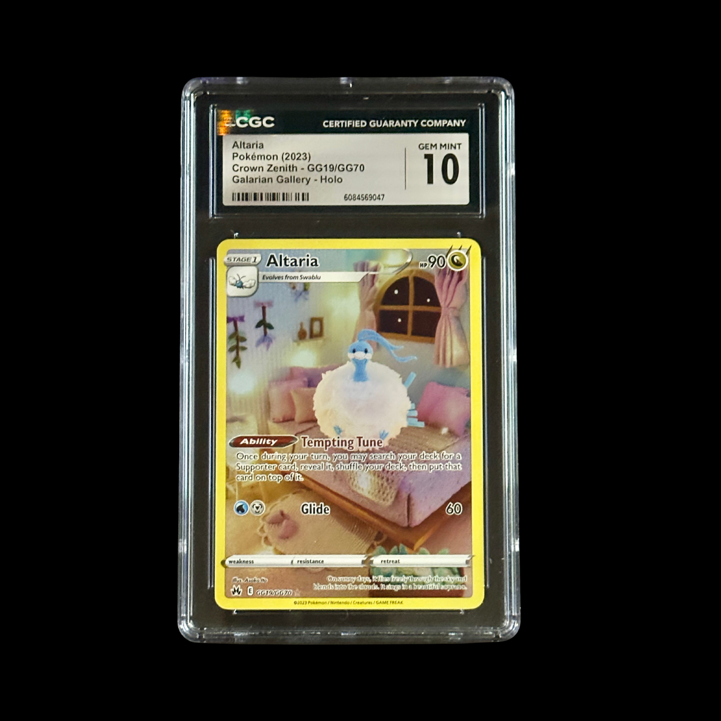 Pokemon Slab Altaria GG19/GG70 CGC 10 Gem 2023