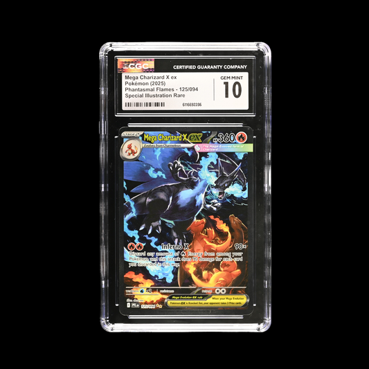 Pokemon Slab Mega Charizard X EX 125 CGC 10 Gem 2025