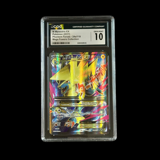 Pokemon Slab M Manectric EX 24a/119 CGC 10 Gem 2017