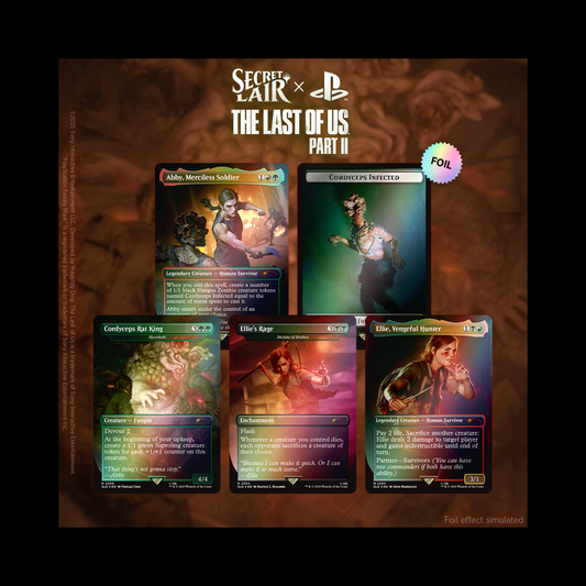 MTG Magic The Gathering Secret Lair The Last Of Us Part 2 Rainbow Foil Sealed