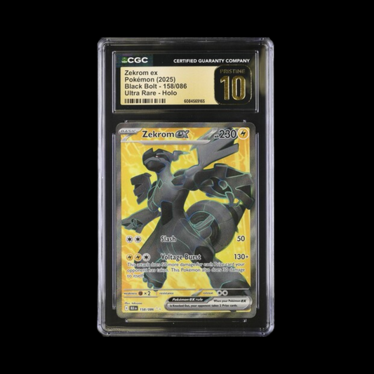 Pokemon Slab Zekrom 158 CGC Pristine 10 2025